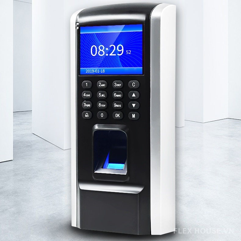 Máy chấm công nhận dạng vân tay thẻ từ YKM12 9
