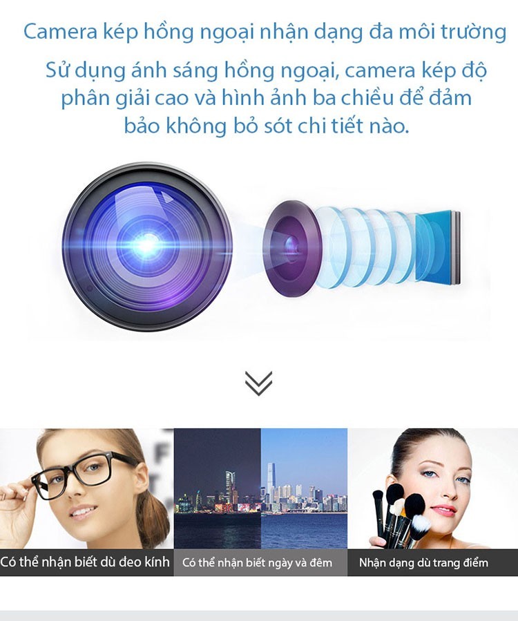 Máy chấm công nhận diện khuôn mặt vân tay YKFA02H 5
