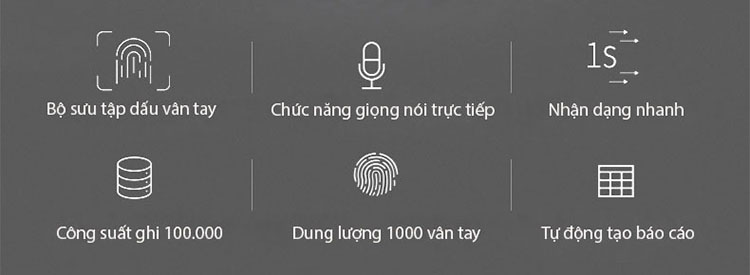 Máy chấm công vân tay thông minh giá rẻ YKF01 15