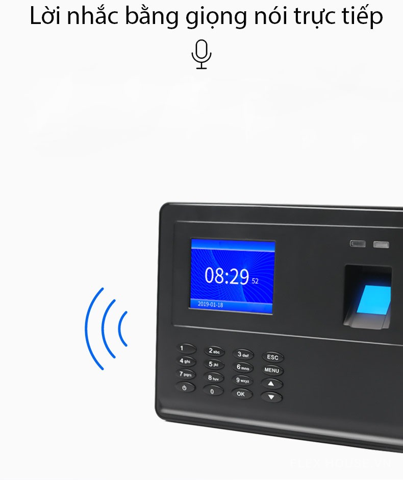 Máy chấm công vân tay YKF02 10