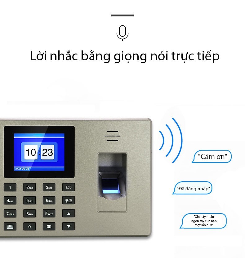 Máy chấm công vân tay thông minh YKF06H 9