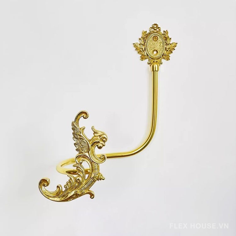 Móc vén rèm bằng đồng thau châu Âu sang trọng RBH032 5