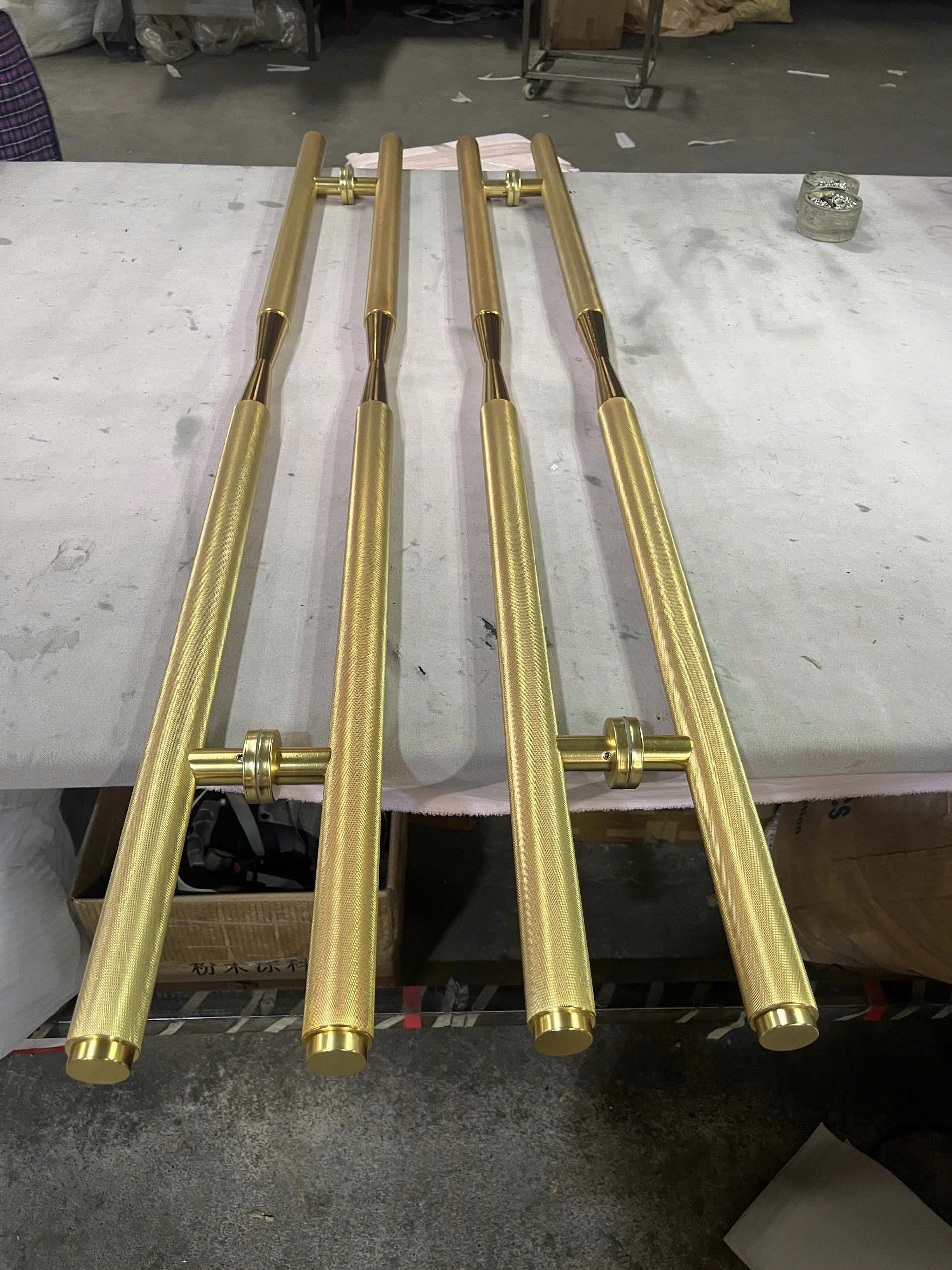 Tay nắm cửa khách sạn sang trọng bằng inox GY099 10