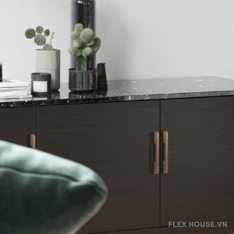 Tay nắm tủ bằng đồng hiện đại tối giản BR8002 10