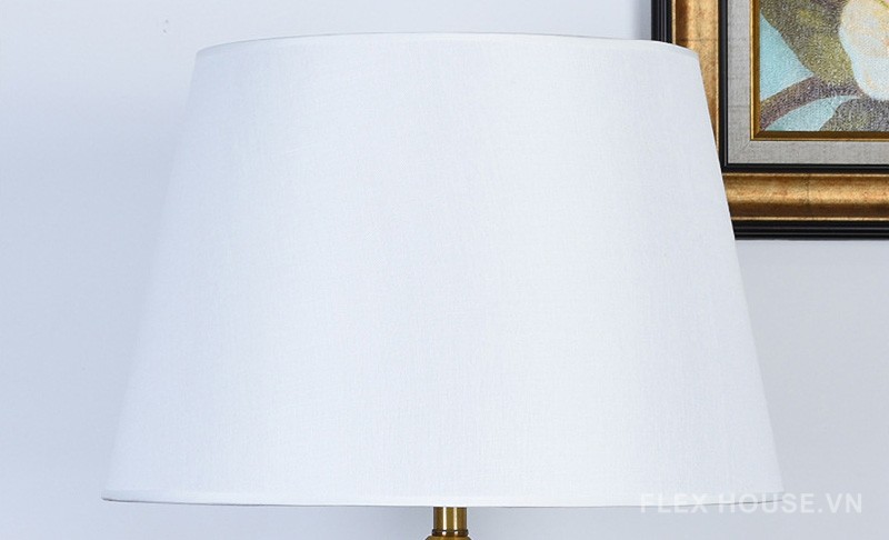 Đèn bàn gốm sứ decor hình trụ họa tiết tinh tế TD077 8