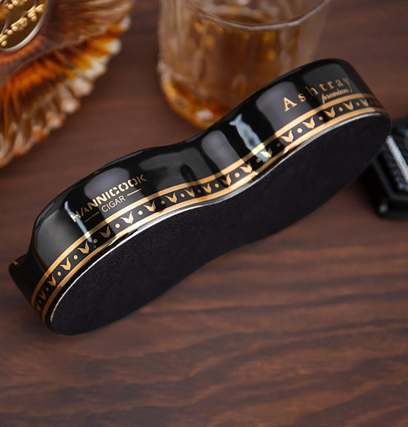 Gạt tàn cigar gốm sứ decor song long sang trọng HC3716 7