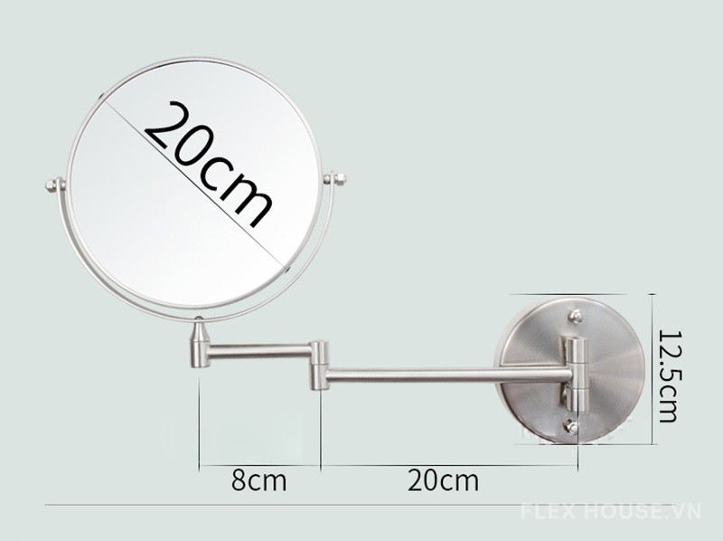 Gương hai mặt phóng đại gấp gọn JR4009 8