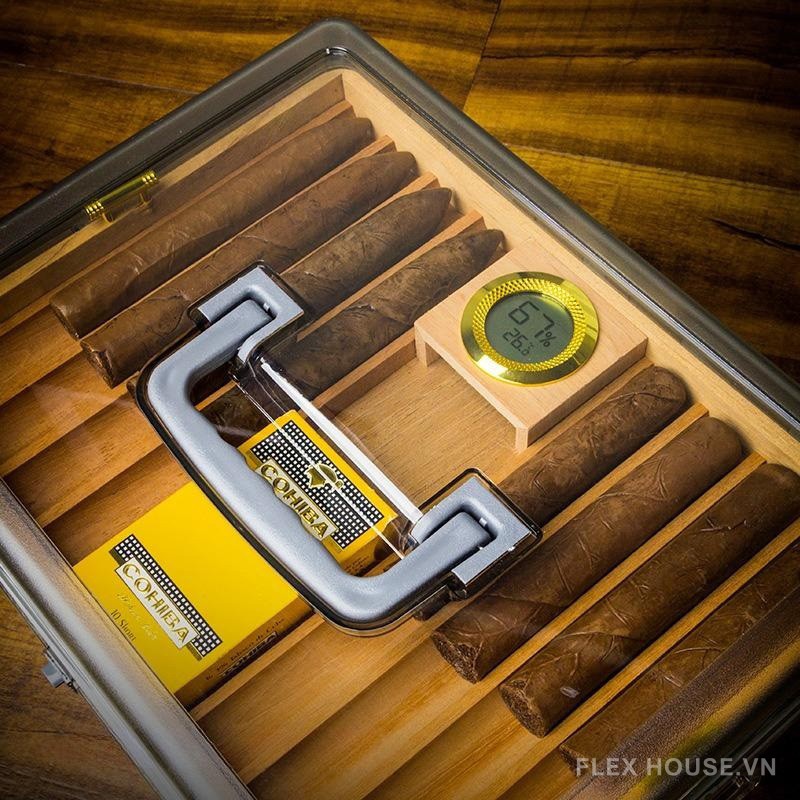 Hộp bảo quản cigar 3 tầng trong suốt tinh tế LBS1156 7