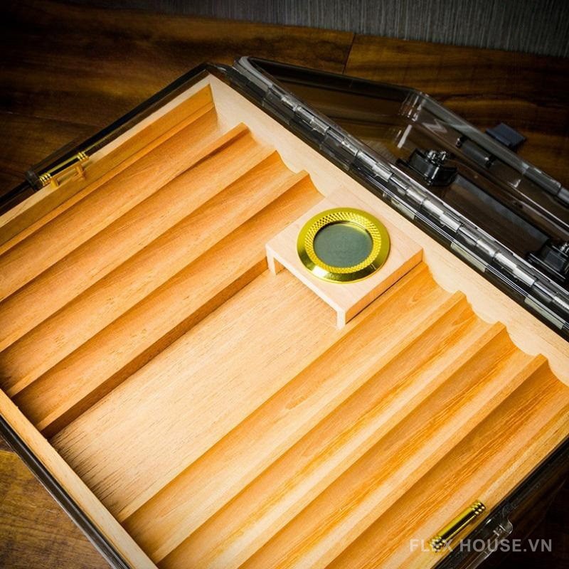 Hộp bảo quản cigar 3 tầng trong suốt tinh tế LBS1156 8