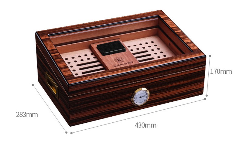 Hộp bảo quản cigar gỗ tuyết tùng dung tích lớn CGL6121 12
