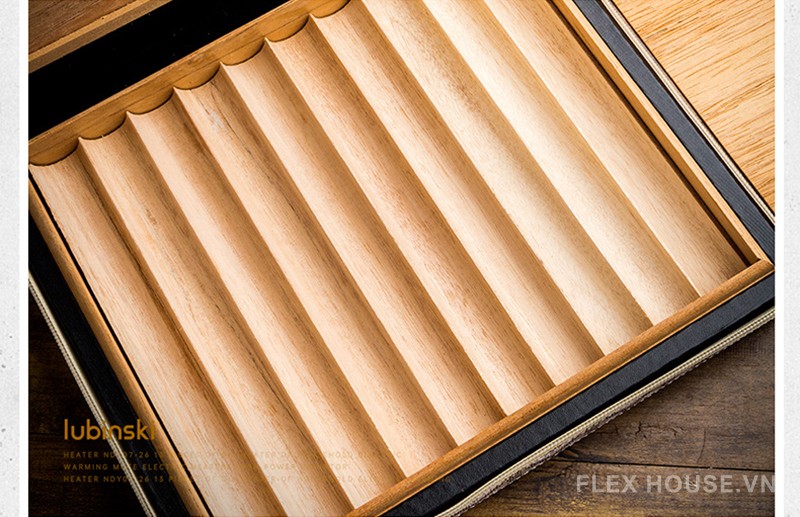 Hộp đựng cigar bọc da họa tiết độc đáo LBS200 6