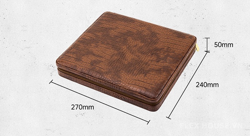 Hộp đựng cigar bọc da họa tiết độc đáo LBS200 13