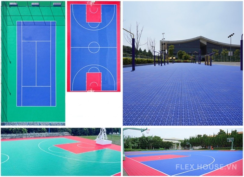 Thảm bóng rổ ngoài trời sân futsal sàn thể thao TPYD1 28