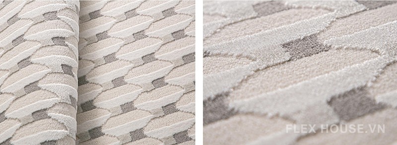 Thảm phòng khách trang trí hình Oval độc đáo YN-NLH40 4