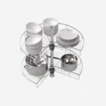 Mâm xoay 270 độ góc tủ bếp Mezzo Hafele 548.37.011