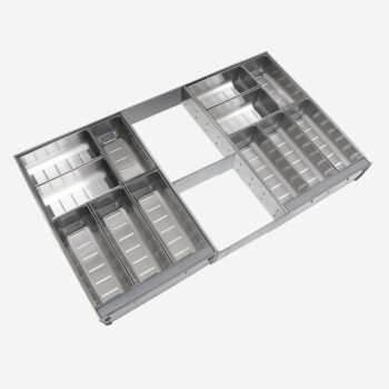 Khay inox chữ nhật ngăn kéo đa dụng Taura JHH