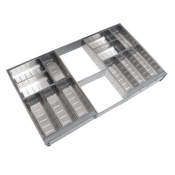 Khay inox chữ nhật ngăn kéo đa dụng Taura JHH