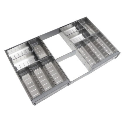 Khay inox chữ nhật ngăn kéo đa dụng Taura JHH
