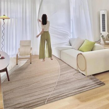 Thảm trải sofa màu be nghệ thuật độc đáo YN-MH02