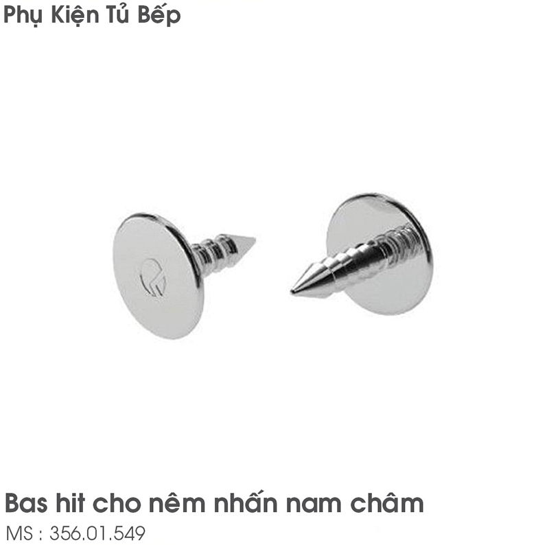 Bas hít cho nêm nhấn loại nam châm Hafele 356.01.549 3
