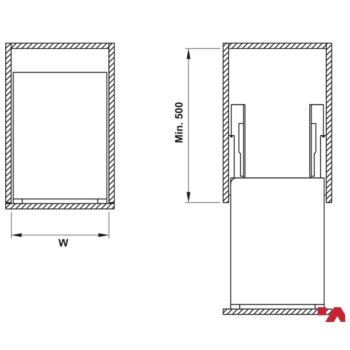 Bộ rổ đựng gia vị cao cấp Hafele 549.20.03(2)