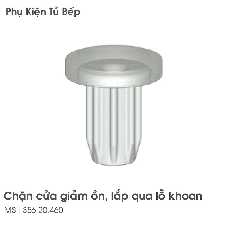 Chặn cửa giảm ồn lắp qua lỗ khoan Hafele 356.20.460 3