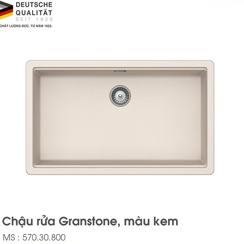 Chậu rửa chén một hố HS20-GED1S80 Hafele 570.30.800 7