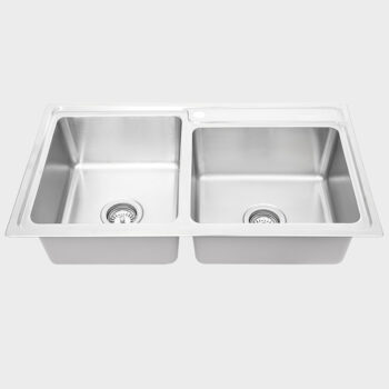 Chậu rửa inox 2 hộc HS20-SSN2S90L Hafele 567.20.546