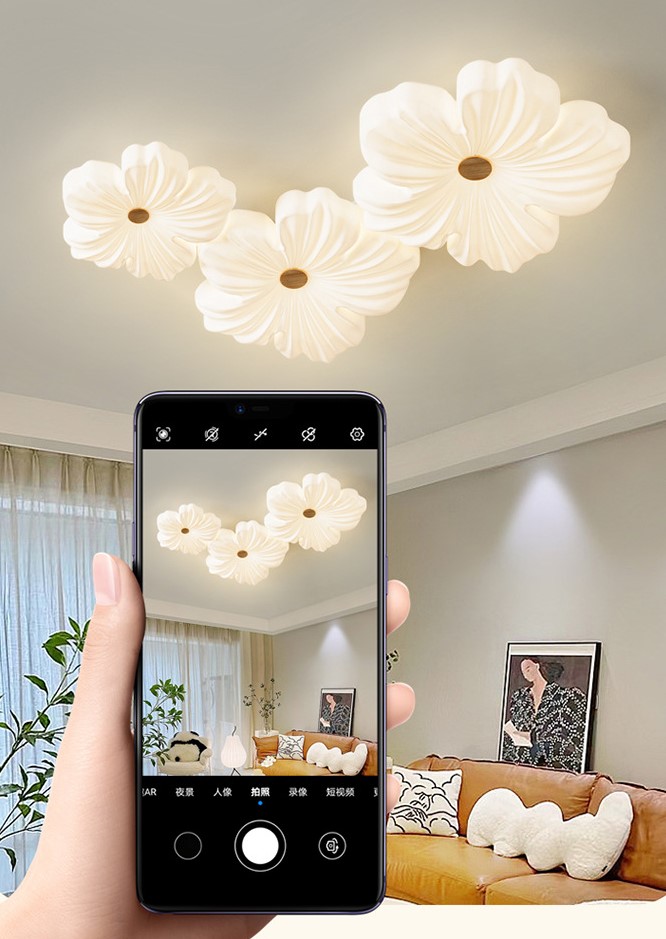 Đèn ốp trần phòng trẻ hình hoa sáng tạo NVC897 6