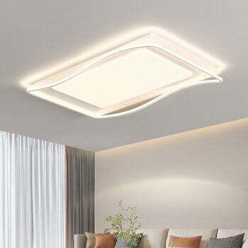 Đèn trần Led chữ nhật phòng khách hiện đại NVC898 - bìa