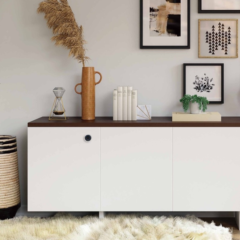 Khóa tủ ngăn kéo vân tay màu bạc Taura F030