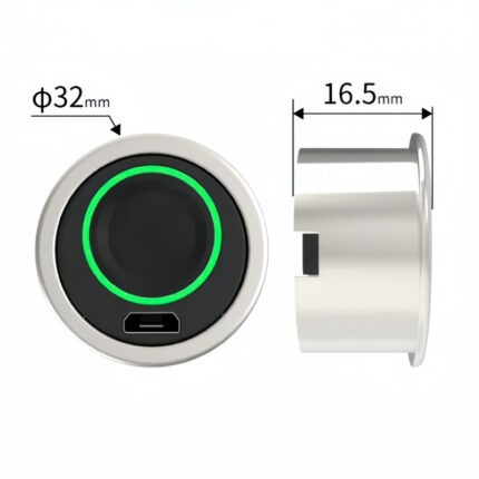 Khóa tủ ngăn kéo vân tay màu bạc Taura F030