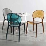 Ghế cafe lưng tựa bằng Acrylic trong suốt ZW6571