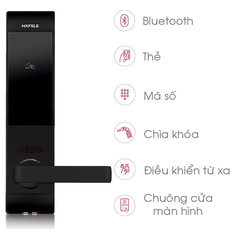 Khóa Bluetooth thân khóa lớn HAFELE EL7900-TCB 7