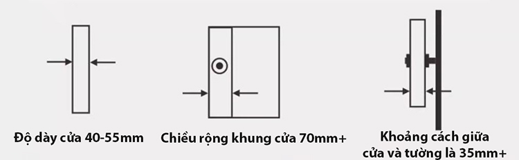 Khóa cửa trượt bằng đồng núm vặn DOR663 5