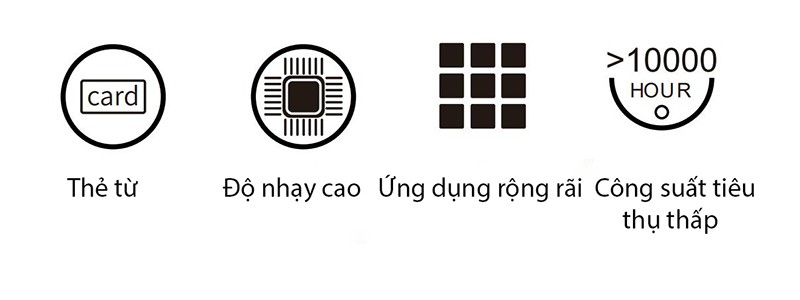 Khóa thẻ từ ngăn kéo tủ Taura F129 4