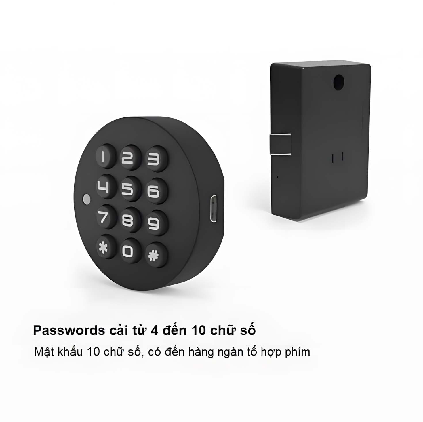 Khóa tủ gỗ bằng mật mã loại núm tròn Taura YLF029 5