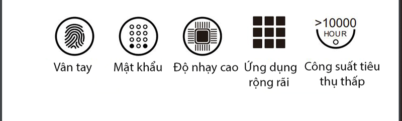 Khóa tủ gỗ vân tay mật mã cao cấp Taura F153 6