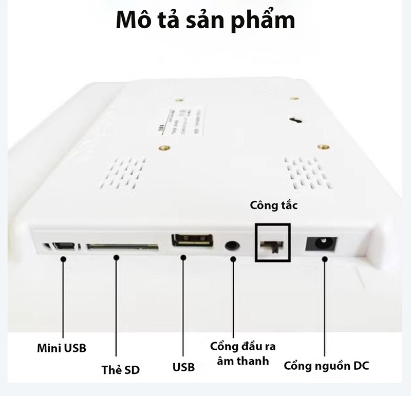 Khung ảnh điện tử digital màn LED quảng cáo HD1101 8