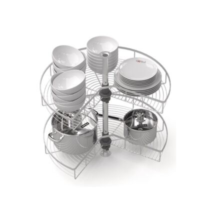 Mâm xoay 270 độ góc tủ bếp Mezzo Hafele 548.37.011
