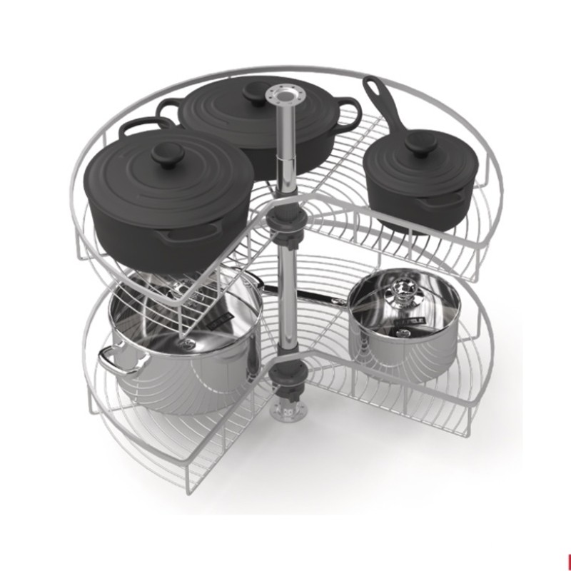 Mâm xoay 270 độ góc tủ bếp Mezzo Hafele 548.37.011(4
