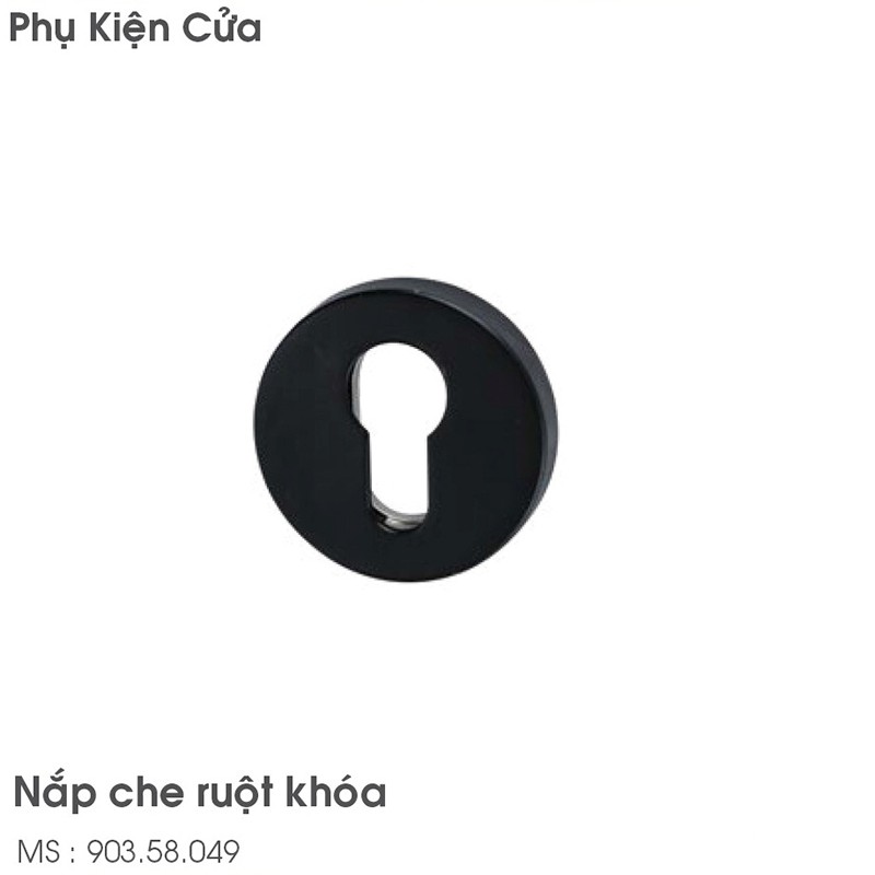 Nắp che ruột khóa tròn màu đen Hafele 903.58.049 3