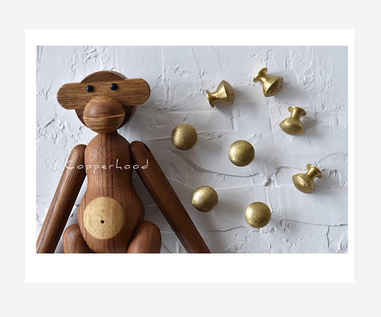 Núm tay kéo tủ đồng thau phong cách Retro BY300 6
