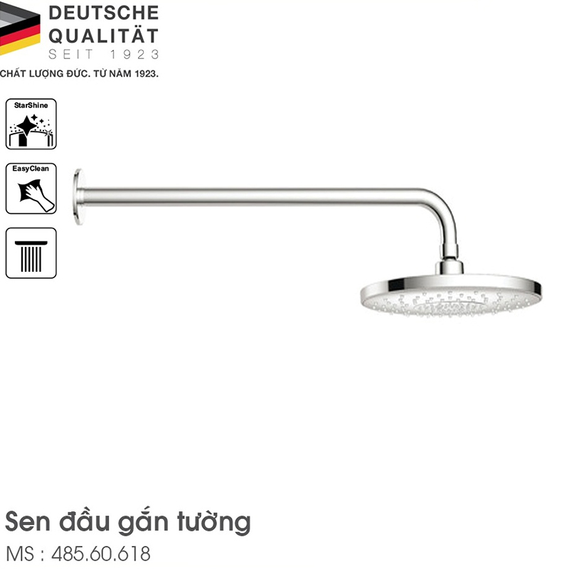 Sen đầu gắn tường Airsense 227R Hafele 485.60.618 4