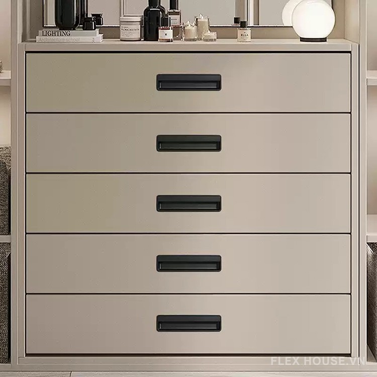 Tay nắm âm ngăn kéo tủ hợp kim nhiều màu JH526 12