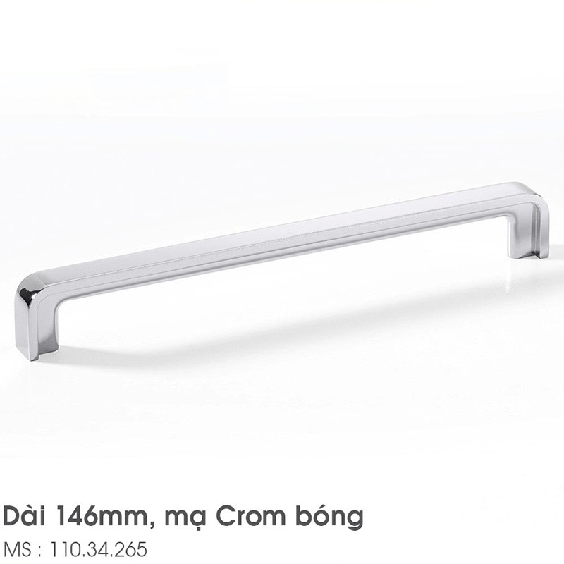 Tay nắm chữ U mạ Crom bóng H1385 Hafele 110.34.265 4