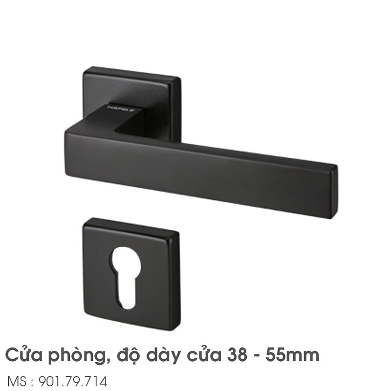 Tay nắm gạt cửa Techna màu đen Hafele 901.79.714 4
