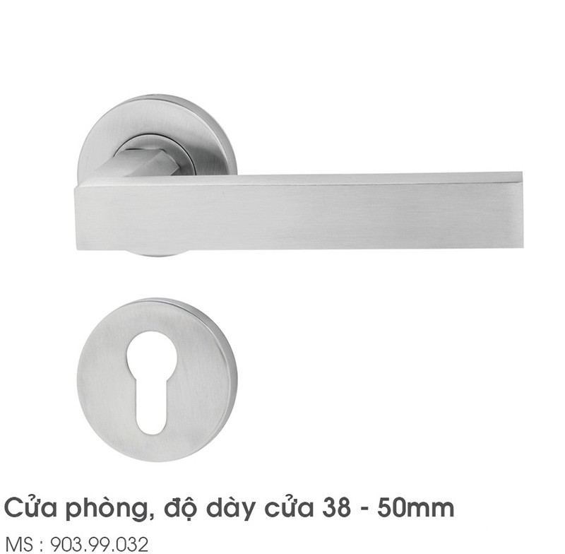 Tay nắm gạt cửa phòng dáng vuông Hafele 903.99.033 3