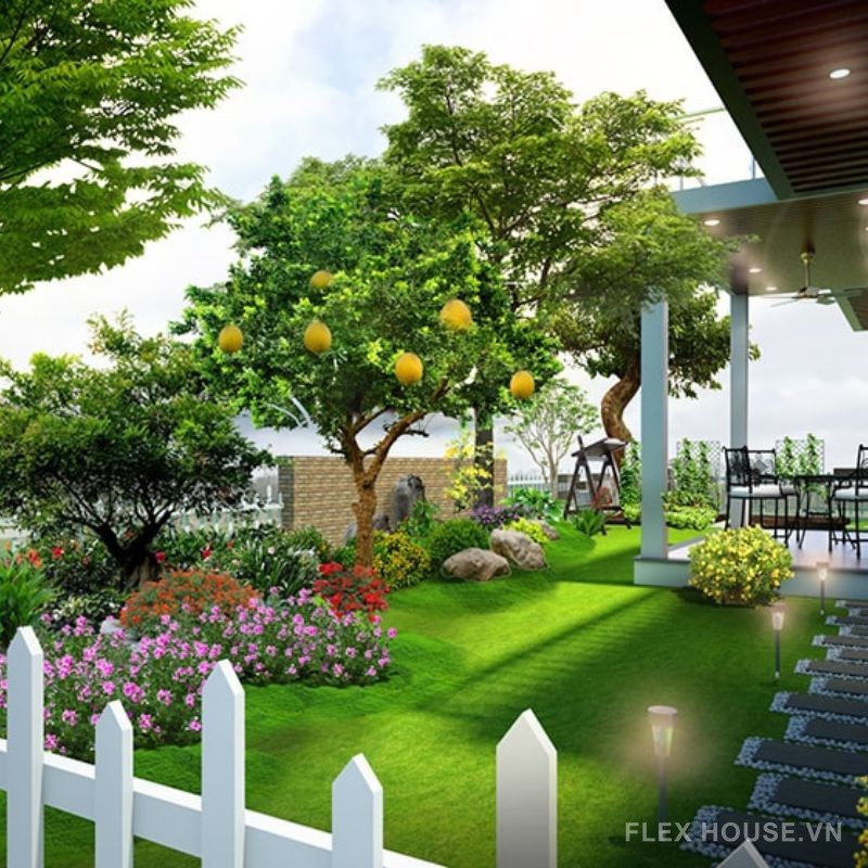 Ý tưởng làm mới khoảng sân trước vườn đô thị