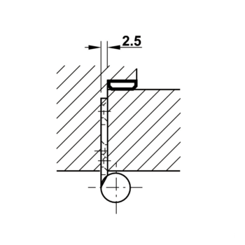 Bản lề cửa đi âm dương inox 304 Hafele 926.96.100